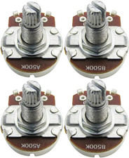 FLEOR 4PCS Full Size A500K B500K Potentiometer Guitar Tone Volume Control Pots D
