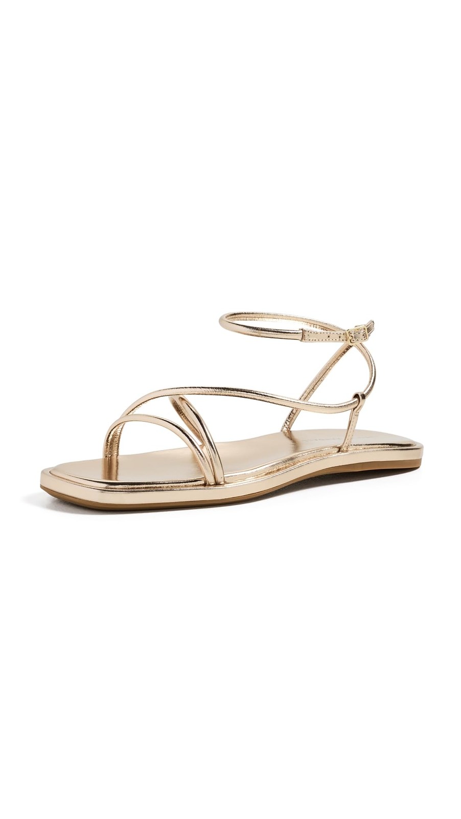 Sz 8.5 Loeffler Randall Women's Noor Strappy Sandals, Champagne, 8.5 Medium US