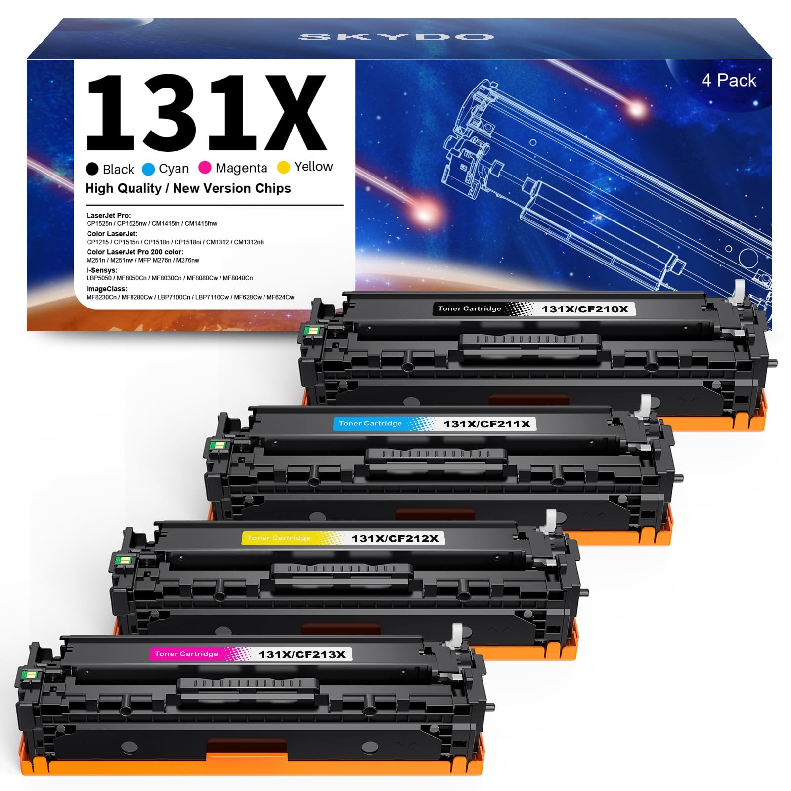 Toner CF210A compatible HP 131A pour remplacer une cartouche laser noire épuisée