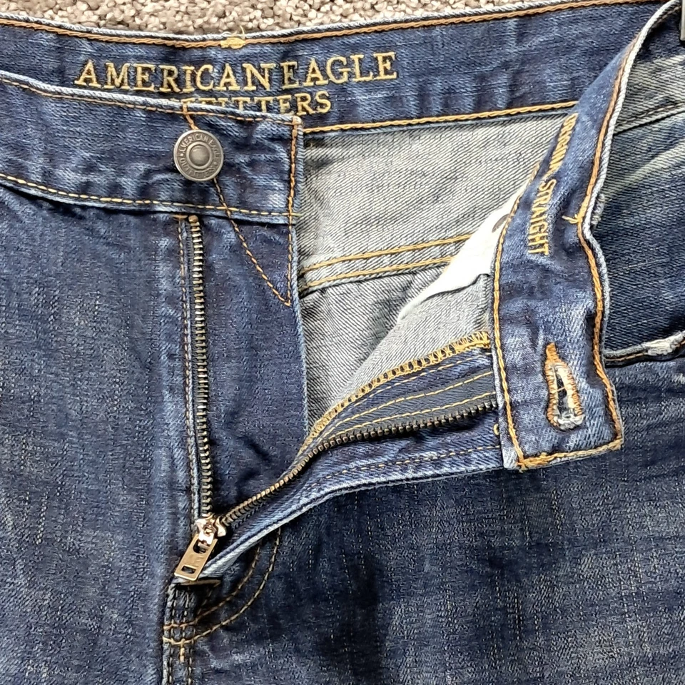 American Eagle Outfitters Made To Last Men's Denim Shorts Blue 36X32 - Image 2 of 4