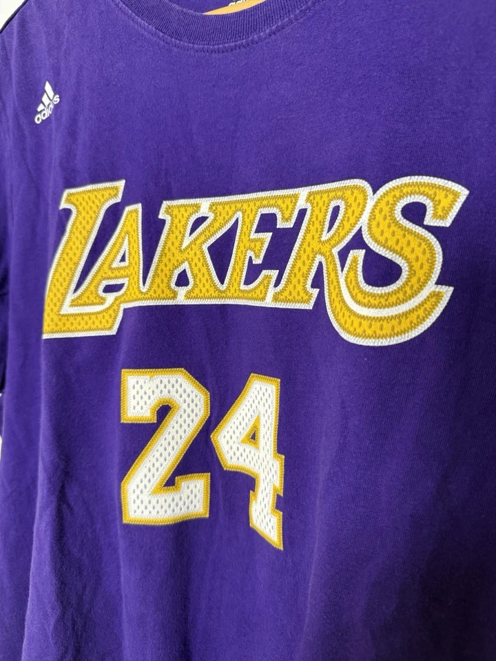 Camiseta Kobe Bryant Los Angeles LA Lakers Mujer Talla L Adidas #24 Púrpura NBA Foto 3 de 4