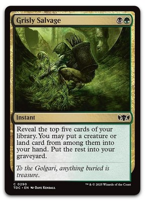 Grisly Salvage #290 (NM) Tarkir Dragonstorm TDC Magic MTG