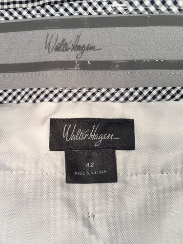 Walter Hagen Mens Golf Shorts Size 42 Black And White - Picture 3 of 10