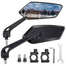 Pair Of Bike Mirrors, Bike Mirrors For Handlebars, 360-Degree Rotating Rear View