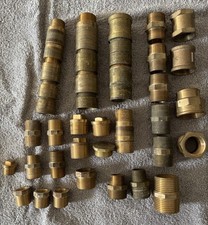 Messing-Hahnverlängerungen 1/2 +3/4 Zoll