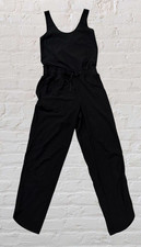 Patagonia Fleetwith Jumpsuit Romper Womens XS Crossover Strap Drawstring Black