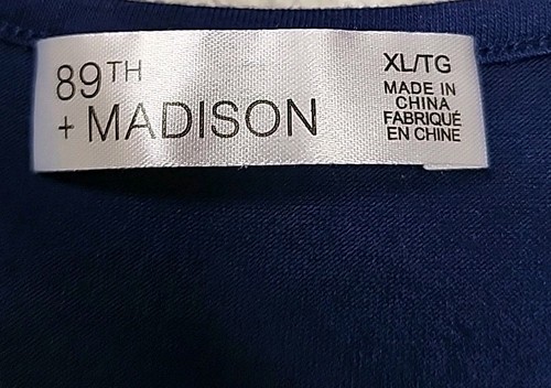 89° + Abito donna Madison smanicato midi tank taglia XL blu abbigliamento casual/lounge - Foto 6 di 10