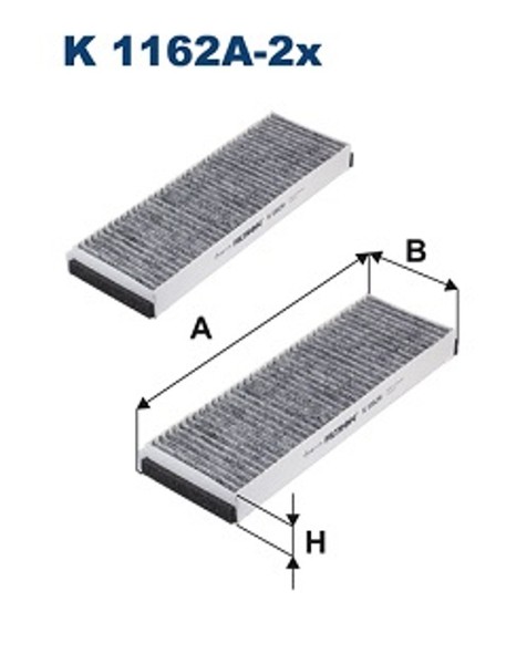Filtron Innenraumfilter K 1162A-2X Aktivkohlefilter FüR Lamborghini R8 C6 A6 4F5-image
