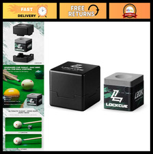 High Density Slate Gray Billiard Chalk & Aluminum Case - Pool/Snooker Accessory