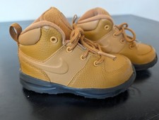 Nike Manoa Toddler Brown High Top Boots Wheat Curry Gold BQ5374-700 SIZE : 9C