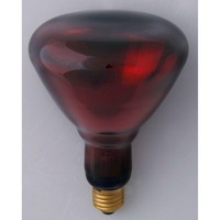 R123 Infrarotlampe Strahler IR1 Kwoka 150W E27 230V Rubin Glas