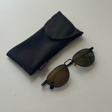 Revo Black Oval Lightweight Metal Frame Gray ...