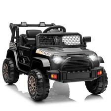 12V Battery Powered Kids Ride on Truck Car with Remote Electric Vehicles Black