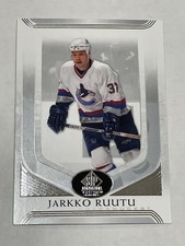 2020-21 SP Signature Edition Legends Hockey #196 - Jarkko Ruutu - Canucks