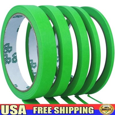 No Residue Masking Tape Set Painting Crafts Indoor Outdoor Use 5 Rolls