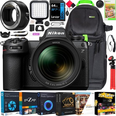 Nikon Z6III Full Frame Mirrorless Camera + 24-70mm Lens + FTZ II Adapter Bundle