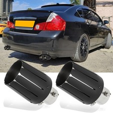 For Infiniti M35 M37 M45 M56 Exhaust Tailpipe Tip 2.5"Inlet 4.0"Outlet Stainless