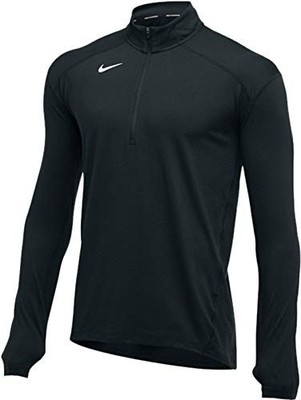Nike Dry Element TOP Half Zip Long Sleeve T-Shirt Black Men's Large 896691-010