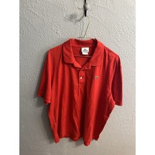 Lacoste Polo Men Size 6 Short Sleeve Shirt Crocodile Red