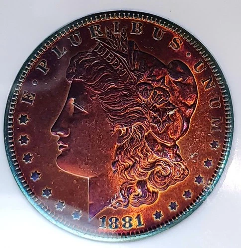 1881-S MORGAN Silver DOLLAR PC MS!!67  Amazing Toned