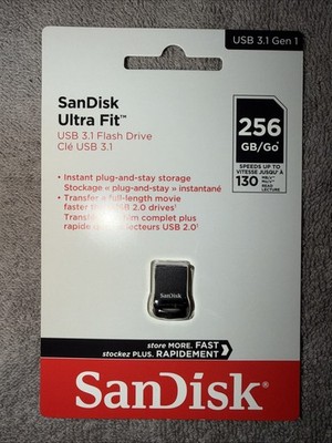 SanDisk Ultra Fit USB 3.1 Flash Drive - 256GB -  New