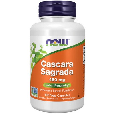 Cascara Sagrada 100 Veg Caps 450 Mg by Now Foods