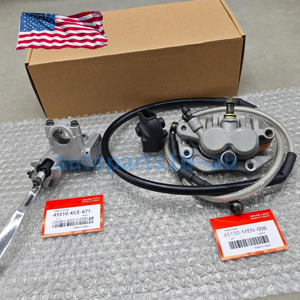 NEW Front Brake Caliper Master Cylinder w/Hose For Honda CRF 250R CRF 2004-2017 - Image 3 of 4