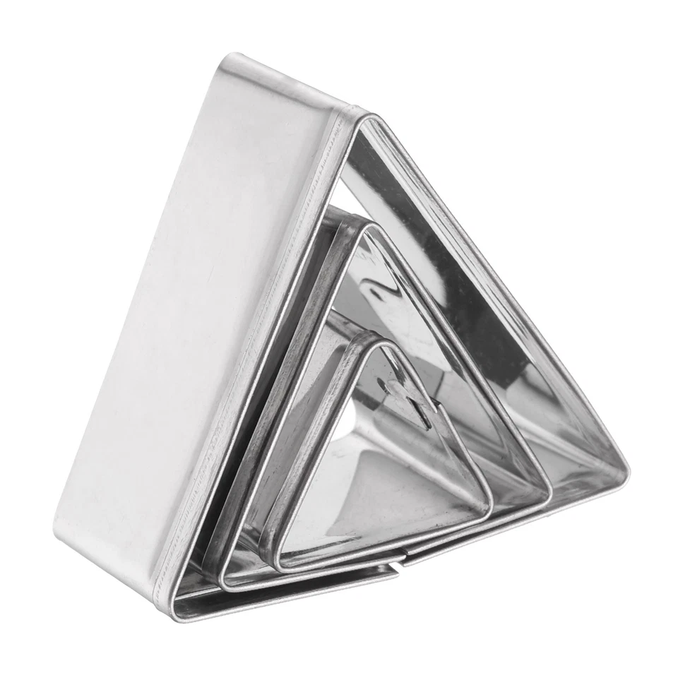 3 Stück Dreieck Ausstechformen Set verschiedene Größen Ausstechformen Keksform