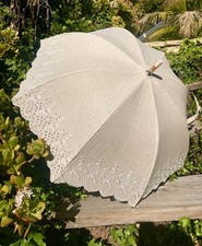 Rare hemp cotton umbrella, Waterproof,Made by hand in France by Guy de Jean. NEW