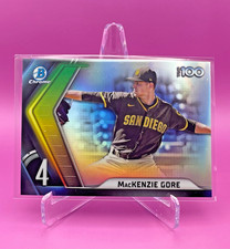 2022 Bowman Chrome MacKenzie Gore, BTP-4, Top 100, San Diego Padres