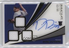 2021 Immaculate Rookie Triple Memorabilia Signatures 2/99 Dane Dunning Auto 12yg