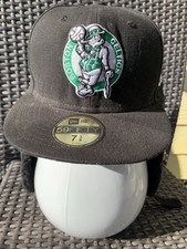 Boston Celtics 59Fifty 7 3/4 Winter Flap Baseball Cap Fleece Lined FUNDRAISER