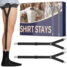 B P Shirt Stays Comfortable Adjustable Elastic Heavy Duty Clips Simple to Use