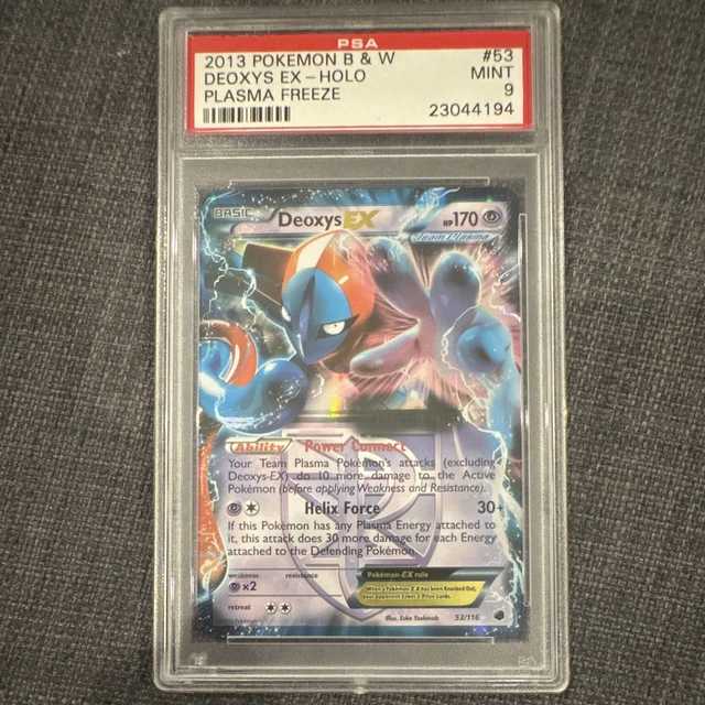 2013 Pokemon TCG Plasma Freeze Deoxys EX 53/116 Holo Ultra Rare PSA 9