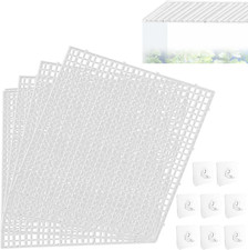 4 PCS Aquarium Lid Hood, Fish Tank Top Cover, Plastic Grid Panel Fish Tank Lid A