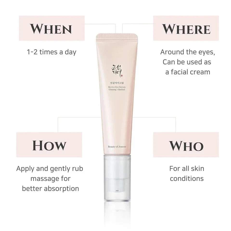 [BEAUTY OF JOSEON] Revive Eye Serum: Ginseng + Retinal 30ml AU STOCK - image 2 of 4