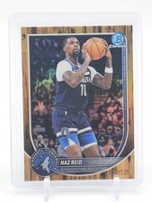 NAZ REID 2025-26 BOWMAN CHROME FLOORBOARD REFRACTOR /125 TIMBERWOLVES Q3545