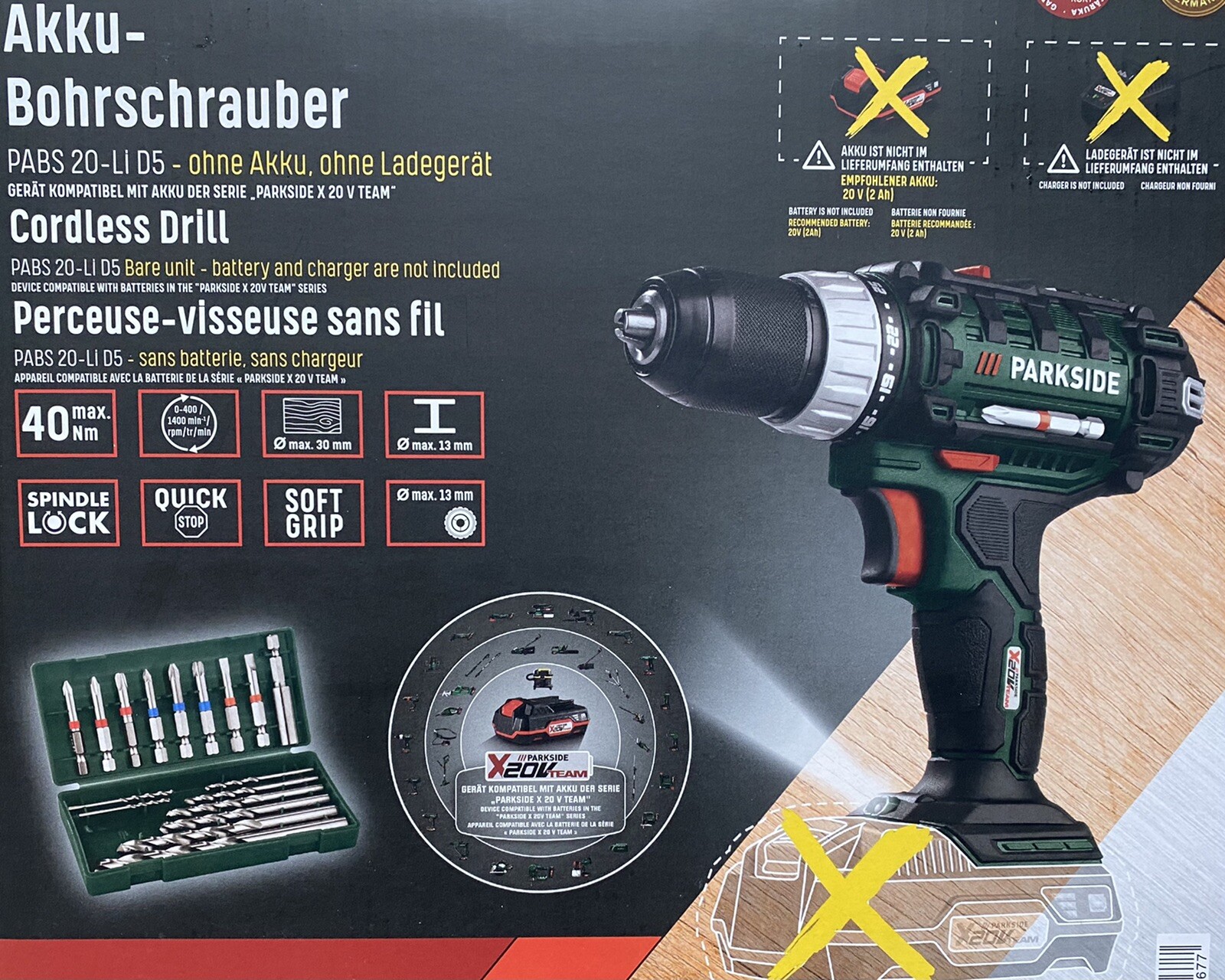 Image of Parkside PABS 20-Li D5 eBay website