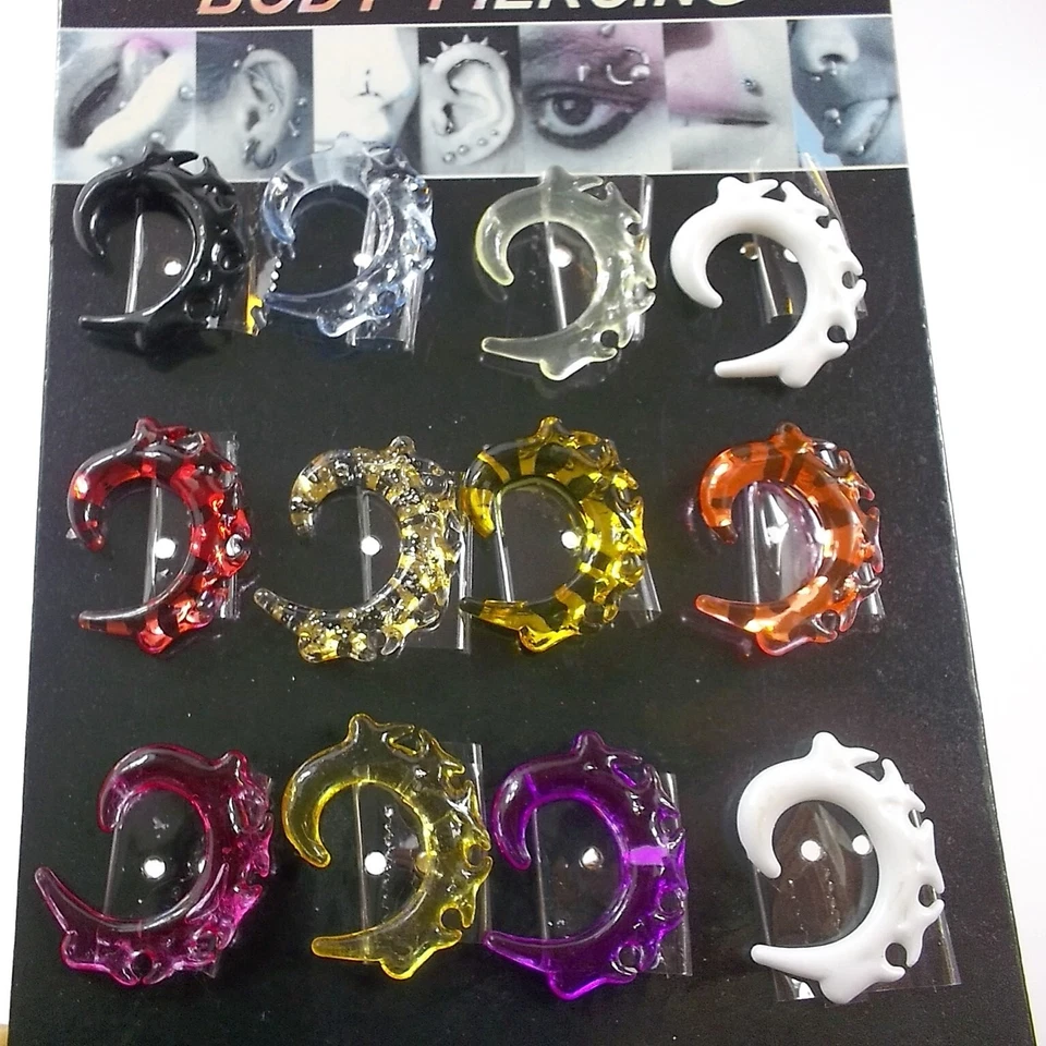 Lotti stock Misti Dilatatori Spirali Espansore Coni Claw lobi orecchio Piercing - Immagine 2 di 4