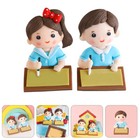  2 Pcs Finished School Decorations Phd Graduation Back To Cupcake Toppers