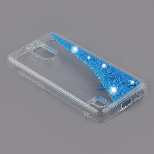 For Nokia C2 Tava - Waterfall Glitter Heart Liquid ShockProof TPU Cover Case - Picture 11 of 37