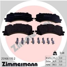 ZIMMERMANN Bremsbeläge Bremsbelegsatz vorne für Audi Q7 Q8 VW Touareg