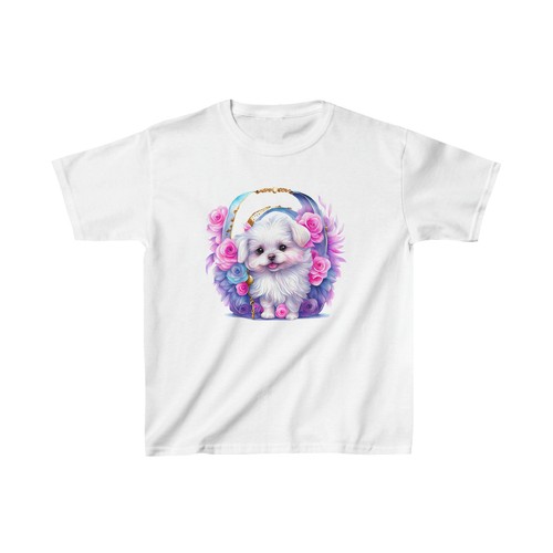 Puppy Maltese Kids Heavy Cotton™ Tee - Picture 4 of 9