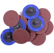 50PCS 2 inch 80 Grit Aluminum Oxide Roll Lock Die Grinder Sanding Grinding Disc 0.34 per gallon