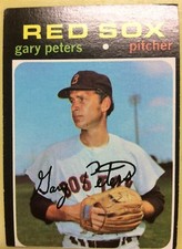 1971 Topps Gary Peters Baseball Card #225 Boston Red Sox Pitcher Low Grade