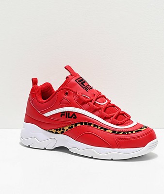 fila leopard print trainers