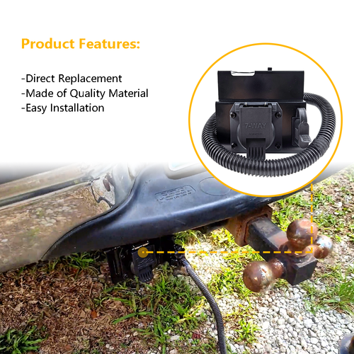 For 99-01 Ford F250 F350 Super Duty 4 & 7 Pin Trailer Tow Wiring Harness Plug - Picture 7 of 9