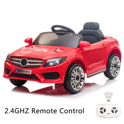 12V Kids Ride On Car Electric Car W/MP3 LED Lights Toy Gift Remote Control Red
