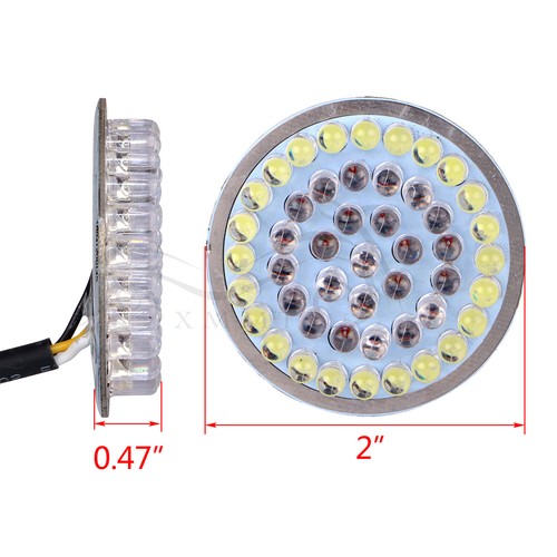 4X Bullet 1157 LED Front & Rear Red Turn Signals Lights W/Smoke Lens For Harley - Bild 5 von 12
