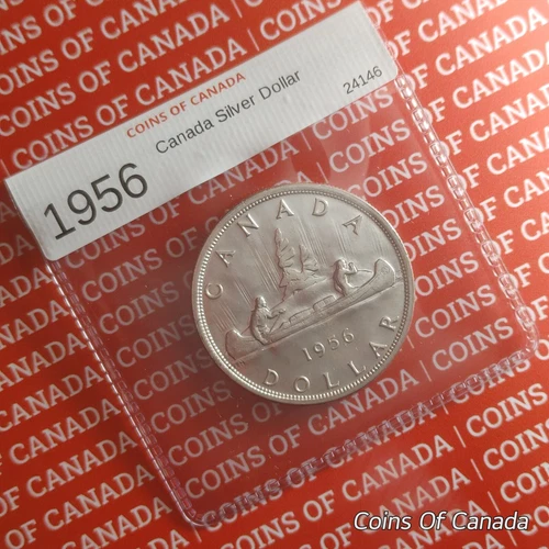 1956 Canada $1 Silver Dollar - UNCIRCULATED Coin - Nice Coin! #coinsofcanada